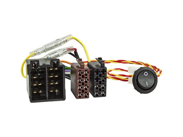JAYKS | Radio-Adapterkabel ISO-ISO Strom + Lautsprecher mit EIN-AUS Schalter